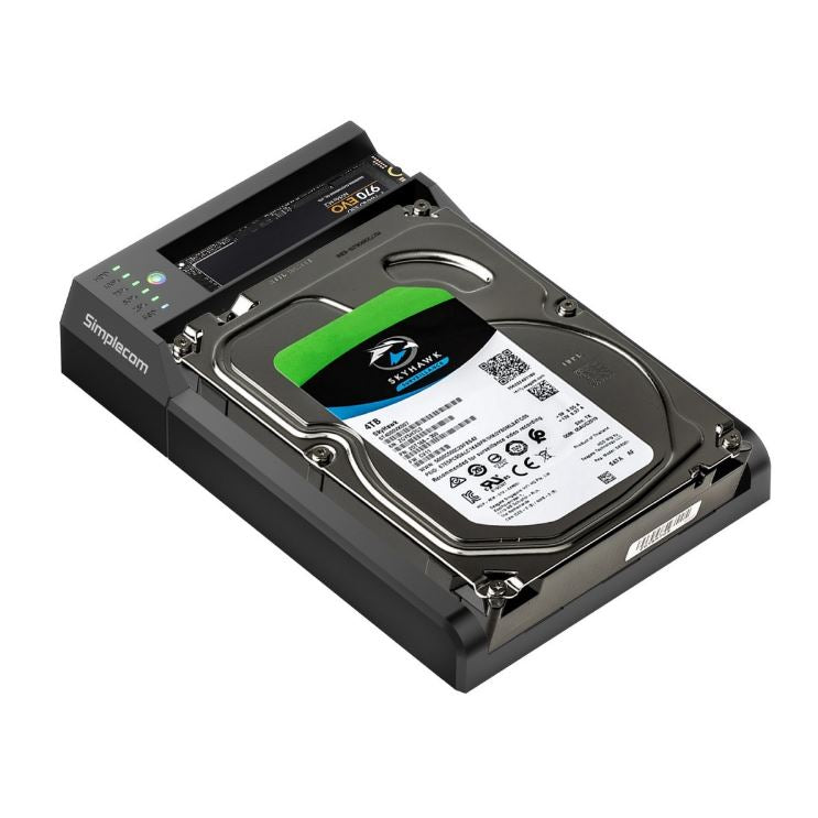 Simplecom SD570 NVMe M.2 + SATA HDD and SSD Dual Bay Docking Station USB 3.2 Gen 2 10Gbps Offline... - Image 3