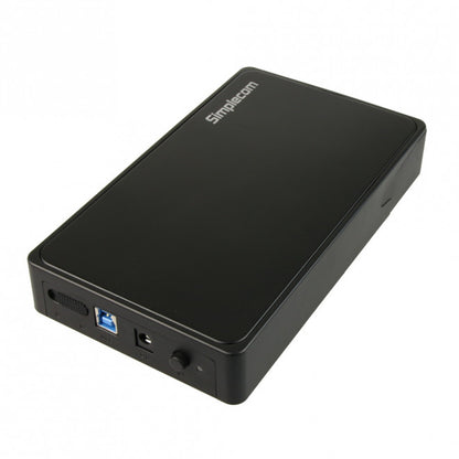 Simplecom SE325 Tool Free 3.5' SATA HDD to USB 3.0 Hard Drive Enclosure - Black Enclosure - Hard...