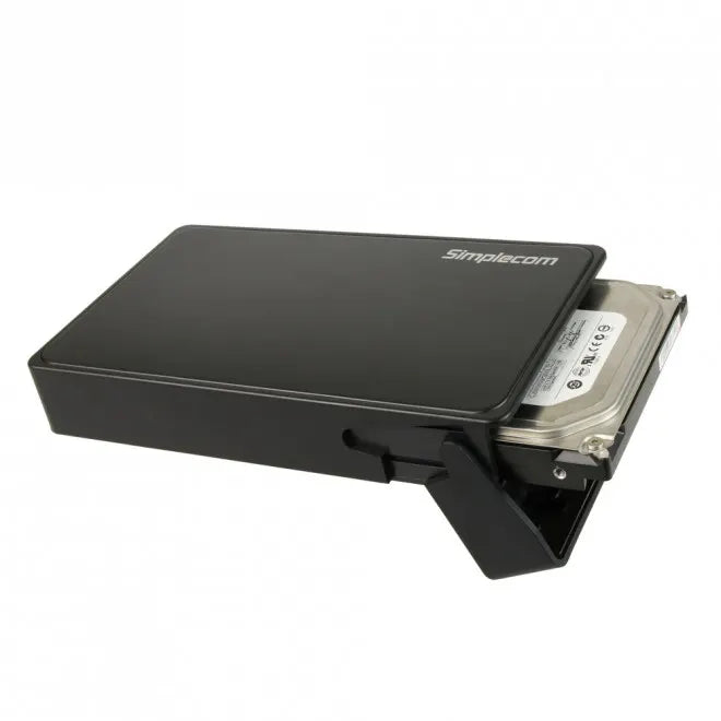 Simplecom SE325 Tool Free 3.5' SATA HDD to USB 3.0 Hard Drive Enclosure - Black Enclosure - Hard... - Image 2