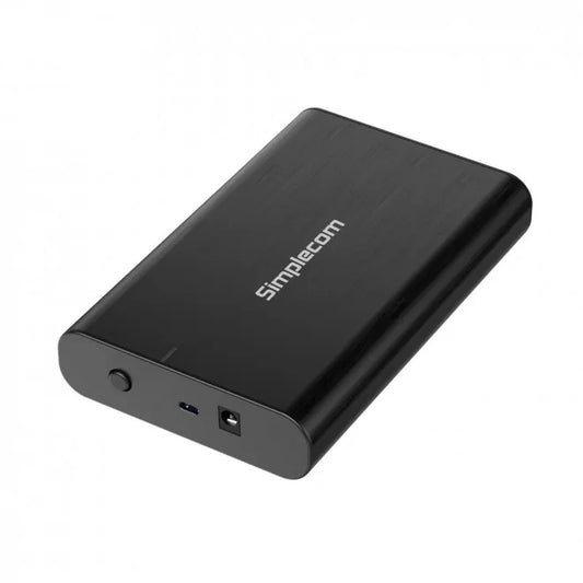 Simplecom SE331 Aluminium 3.5'' SATA to USB-C External Hard Drive Enclosure USB 3.2 Gen1 5Gbps...