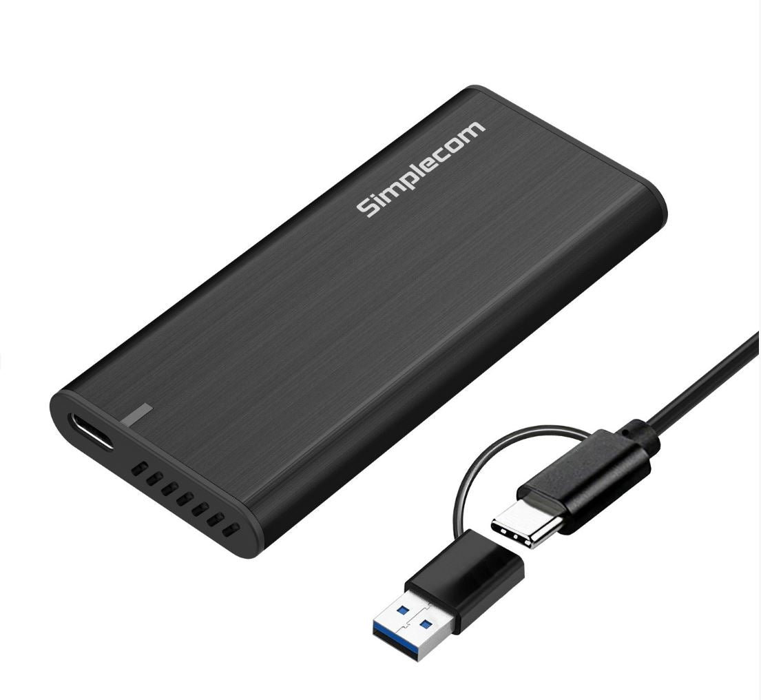 Simplecom SE502C SATA M.2 SSD to USB-C Enclosure USB 3.2 Gen1 5Gbps - Hard Drives - External