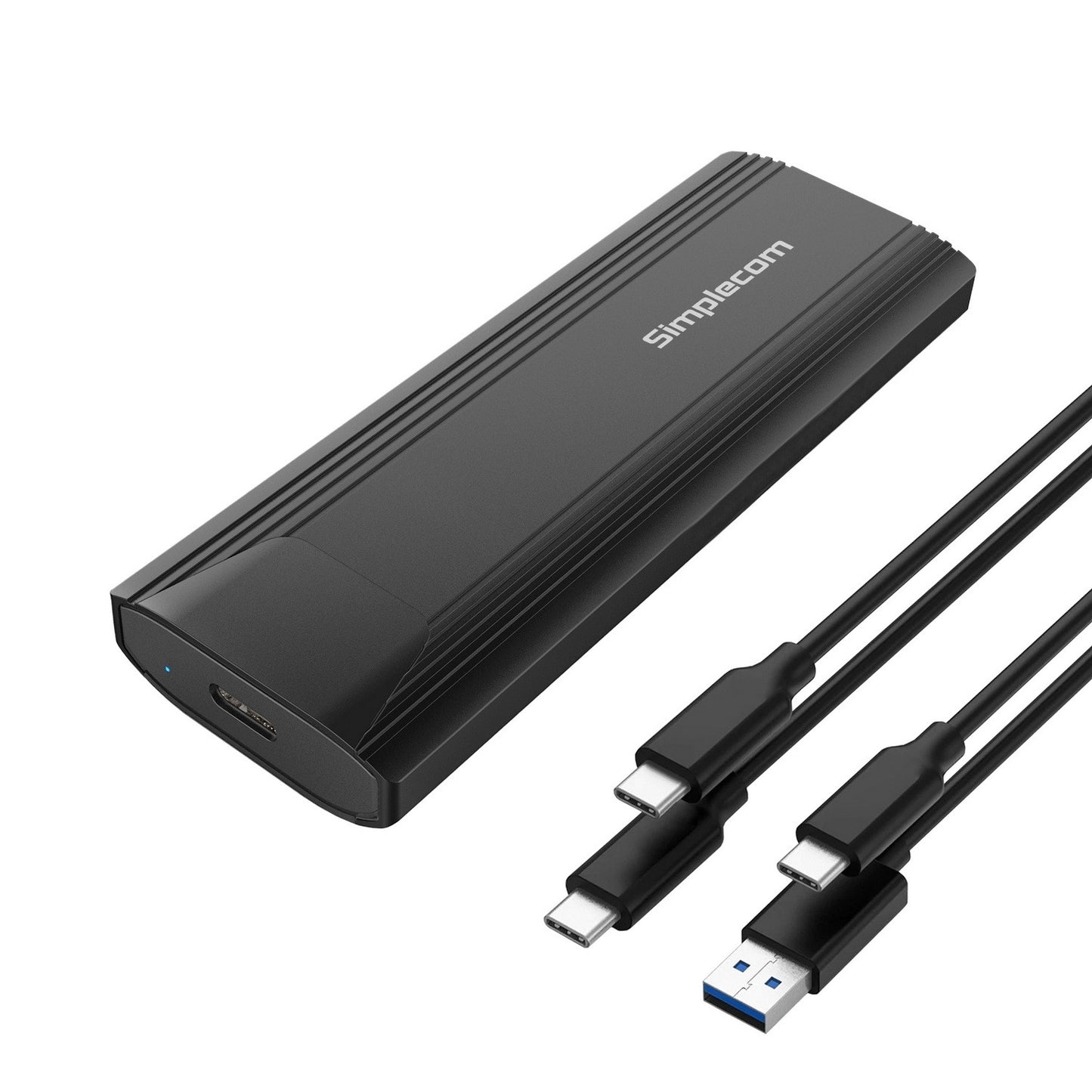 Simplecom SE504v2 NVMe / SATA Dual Protocol M.2 SSD USB-C Enclosure Tool-Free USB 3.2 Gen 2 10Gbp...