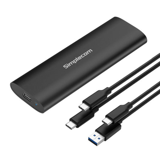 Simplecom SE516 NVMe / SATA Dual Protocol M.2 SSD Tool-Free USB-C Enclosure USB 3.2 Gen 2 10Gbps...