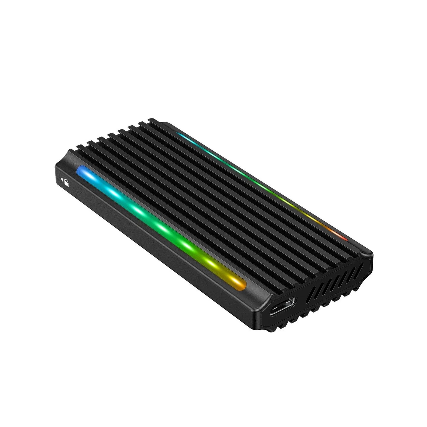 Simplecom SE525 NVMe / SATA M.2 SSD USB-C Enclosure with RGB Light USB 3.2 Gen 2 10Gbps - Hard Dr... - Image 2