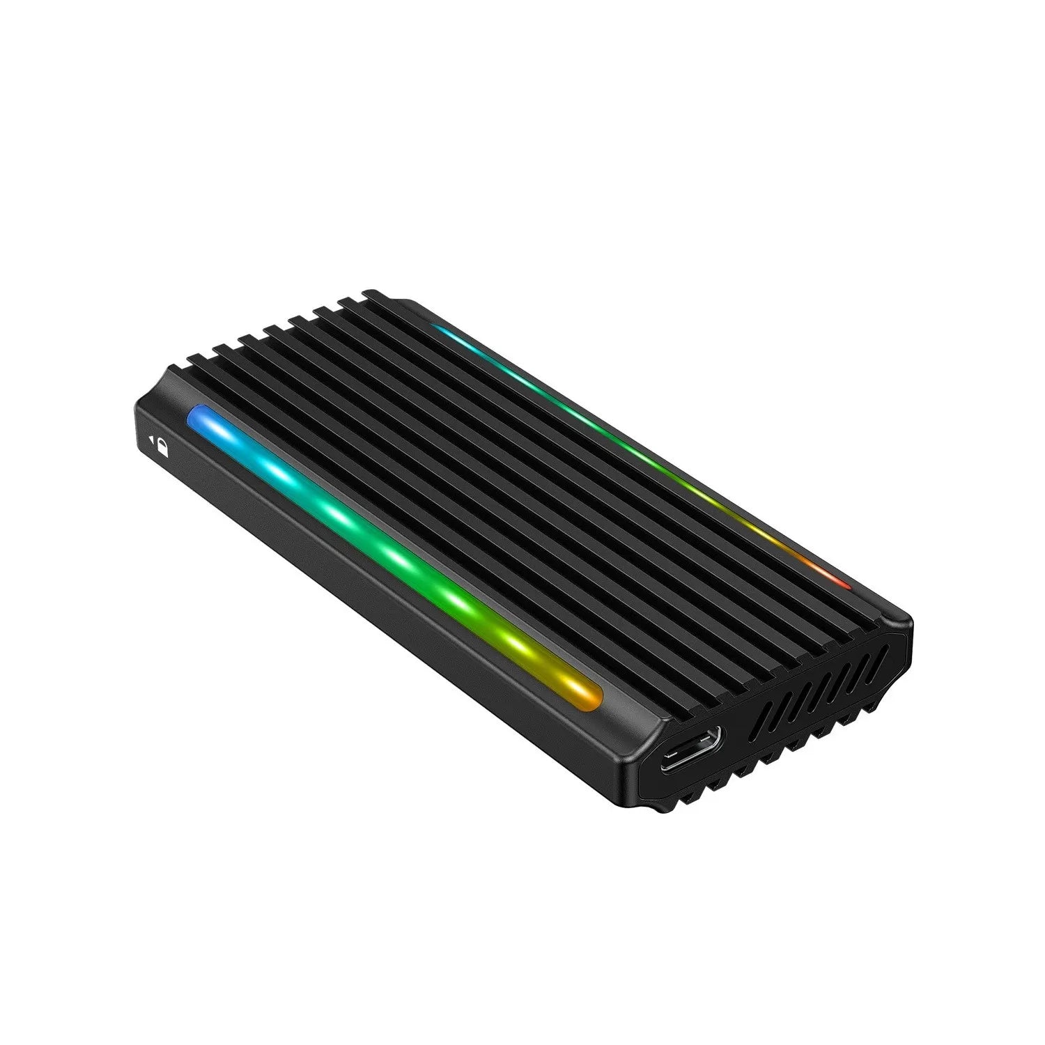 Simplecom SE525 NVMe / SATA M.2 SSD USB-C Enclosure with RGB Light USB 3.2 Gen 2 10Gbps - Hard Dr... - Image 2