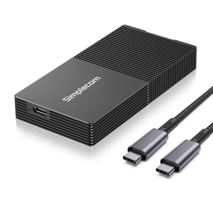 Simplecom SE640 USB4 to NVMe M.2 SSD USB-C Enclosure 40Gbps - Hard Drives - External