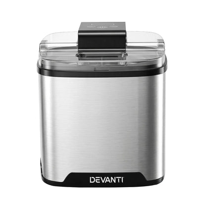 Devanti Ice Cream Maker Slushie Machine 2L Homemade Gelato Sorbet Sliver - Image 4