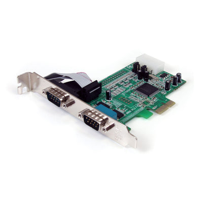 StarTech PEX2S553 Serial Adapter - Low-profile Plug-in Card - PCI Express - PC, Mac, Linux - 2 x...