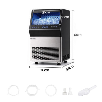 Devanti 35kg Commercial Ice Maker Freestanding Ice Cube Machine - Image 2