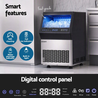 Devanti 35kg Commercial Ice Maker Freestanding Ice Cube Machine - Image 5
