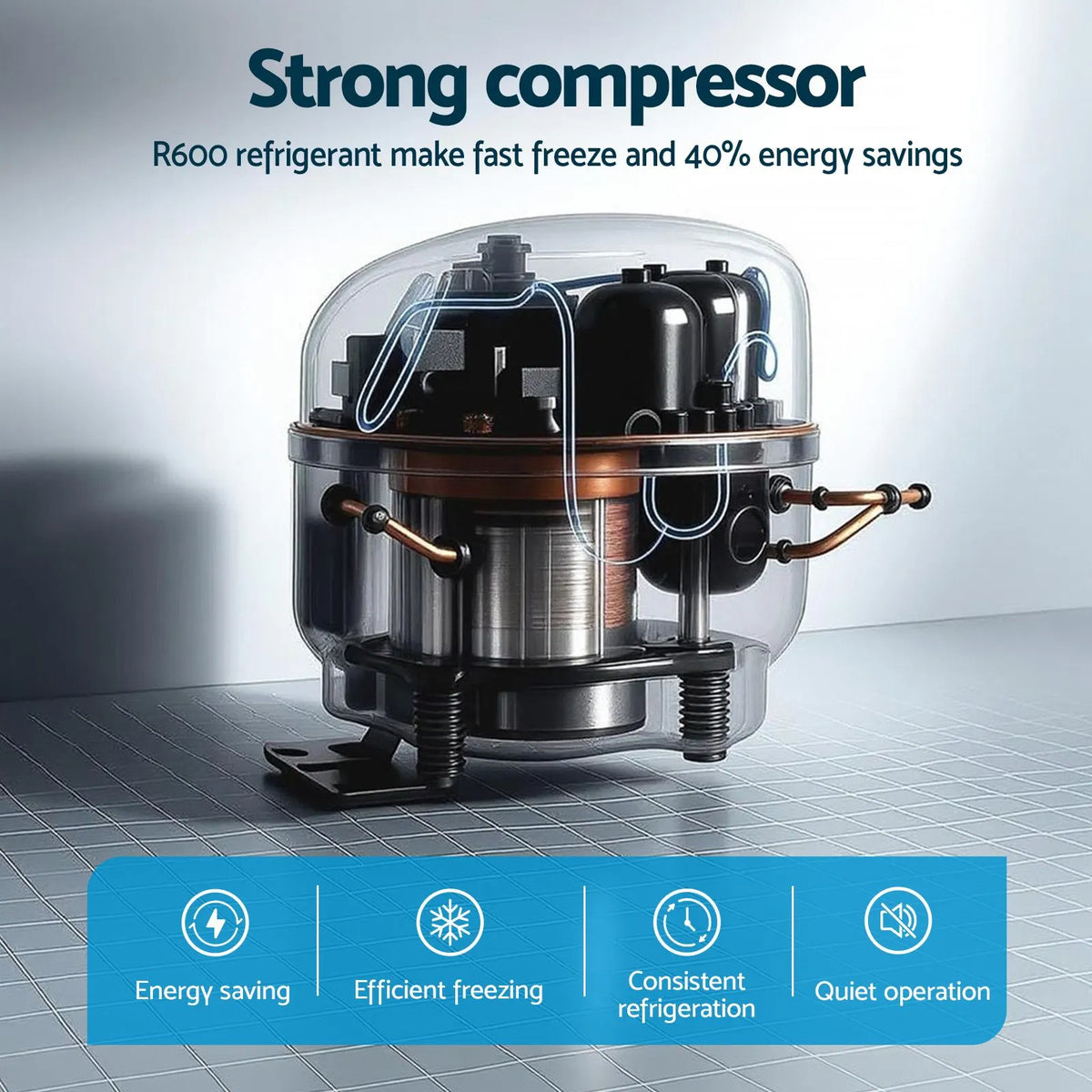 Devanti Ice Maker Ice Slim Compact Countertop Machine 12KG/24H for Home - Image 9