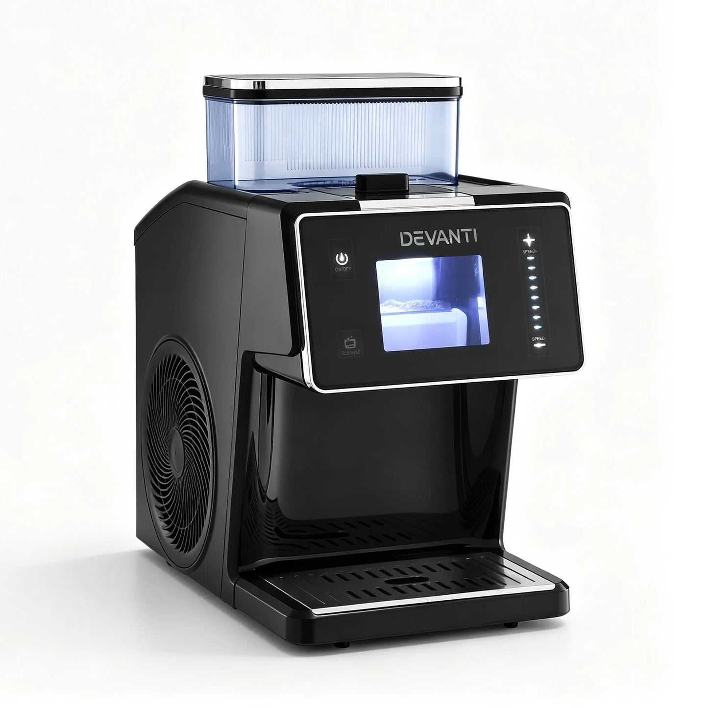 Devanti 20kg/24hr Ice Maker Snowflake Bingsu Shaved Ice Slushie Maker Black - Image 3