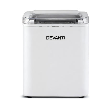 Devanti Ice Maker Machine Portable 12kg Countertop w/Self Cleaning 1.2L White - Image 3