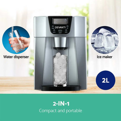 Devanti 12kg Ice Maker Machine with Water Dispenser - Image 4