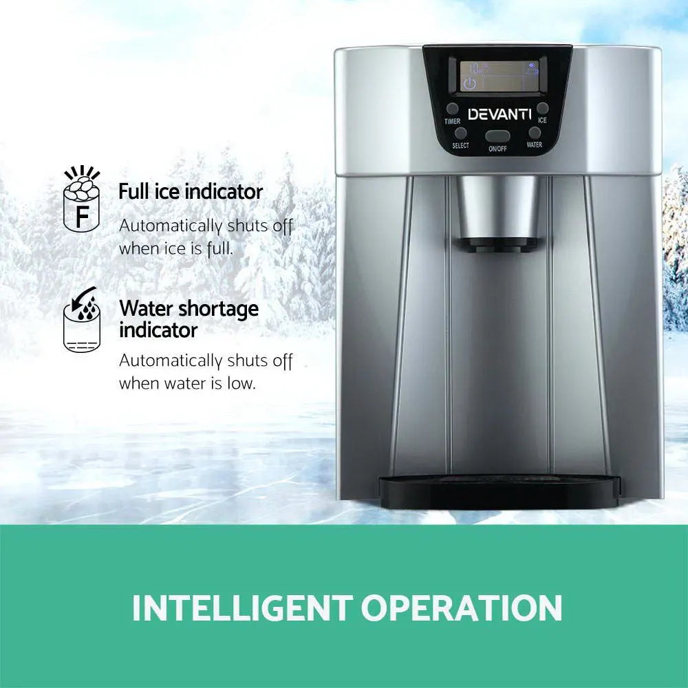 Devanti 12kg Ice Maker Machine with Water Dispenser - Image 7