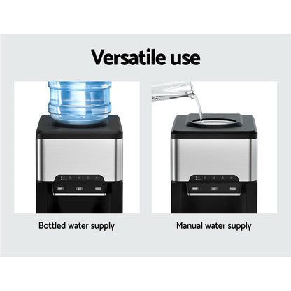 Devanti 20kg 3 in 1 Ice Maker Machine Cold and Hot Water Dispenser 3L Silver - Image 5