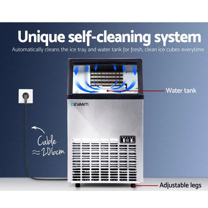 Devanti 45-60kg Commercial Ice Maker Machine - Image 3