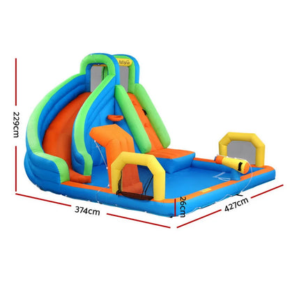 AirMyFun Kids Inflatable Pool Water Slide Cannon Splash Park Castle Outdoor Toys 427X374CM - Image 2