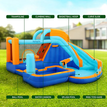 AirMyFun Kids Inflatable Pool Water Slide Park Jumping Castle Bounce 382X381CM - Image 4