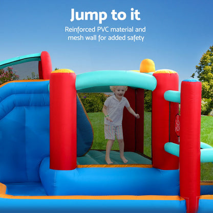 Kids Inflatable Water Slide Splash Pool Park Jumping Castle Bounce 615X322CM - Image 4