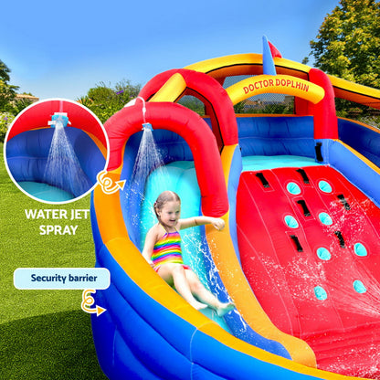 Kids Inflatable Pool Water Slide Cannon Splash Park Toss Game 408X386CM - Image 4