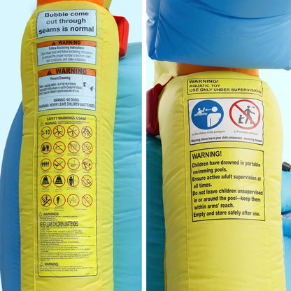 Keezi Inflatable Splash Kids Pool Water Slide Park with Blower 4m x 5.65m - Image 8