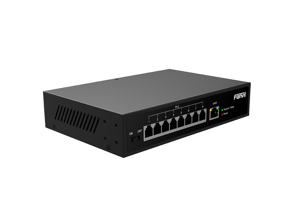 Fanvil PN8 2-Wire PoE Switch, Plug-and-Play, Reuse Existing Wires (PSTN  RVV cables), Cascade Via...