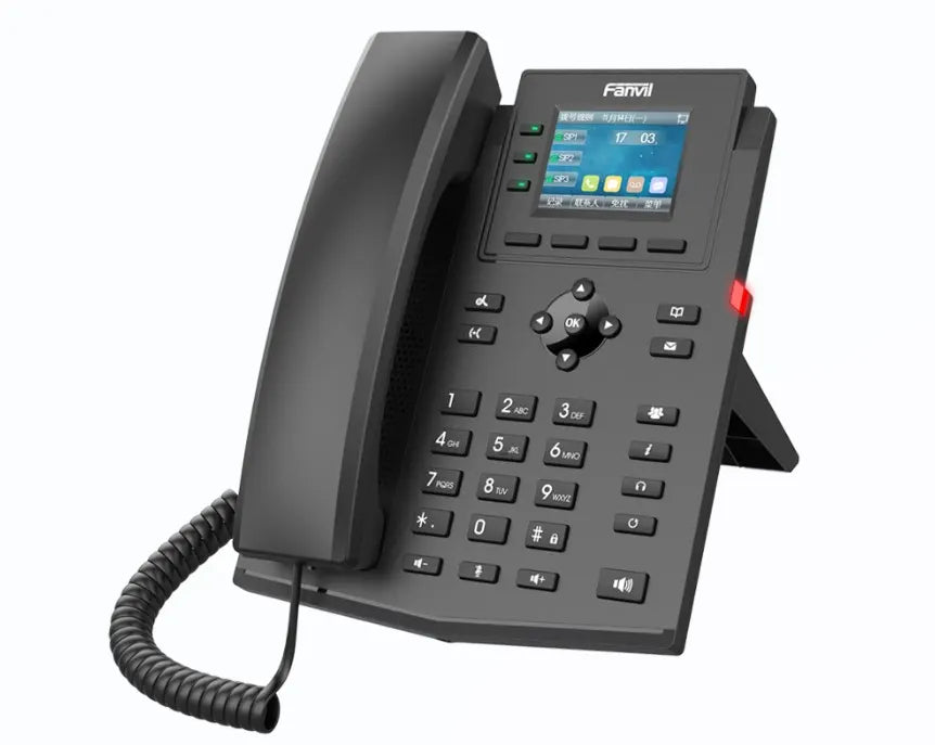 Fanvil X302-2 Wire IP Phone, 2.4-inch Color, RJ11 Interface and Supports 2-Wire Power, HD Voice,... - Image 2