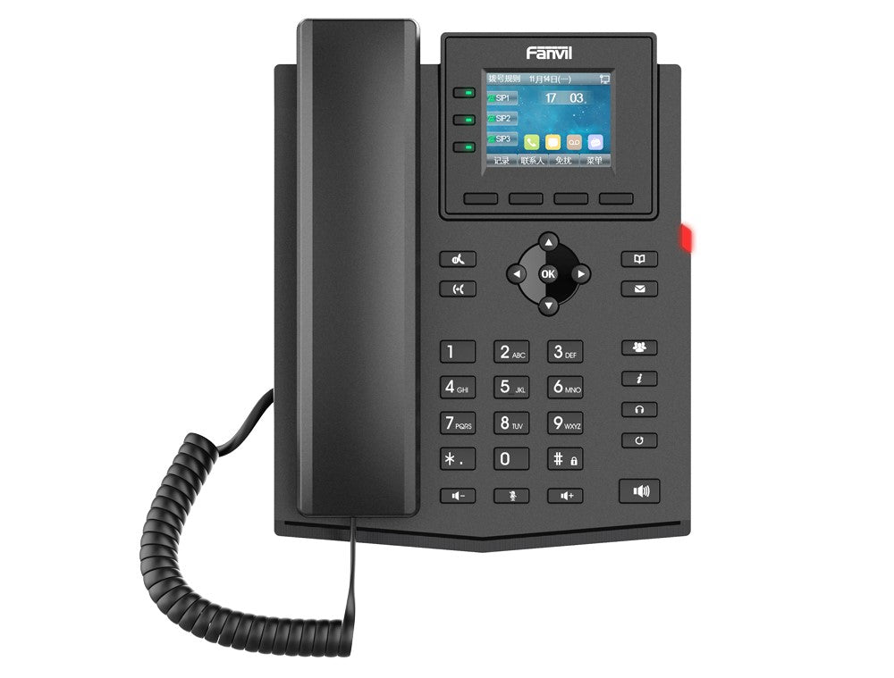 Fanvil X303-2 Wire IP Phone, 2.4-inch Color, RJ11 Interface and Supports 2-Wire Power, HD Voice,... - Image 2