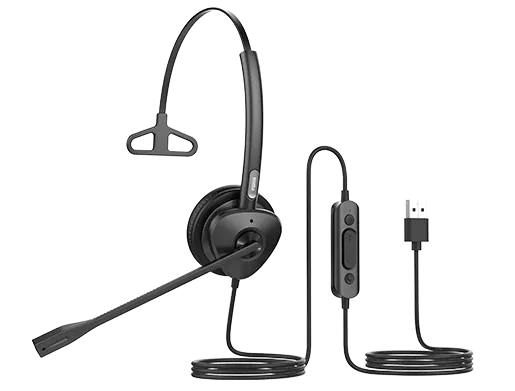 Fanvil HT301-U USB Mono Headset - OverThe Head Design, Suit For Small Office, Home Office (SOHO)...