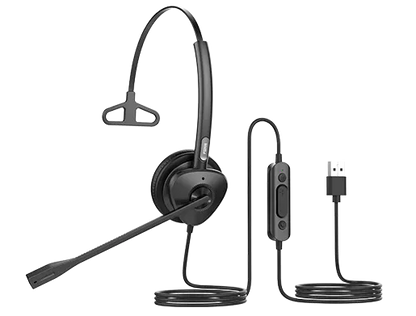 Fanvil HT301-U USB Mono Headset - OverThe Head Design, Suit For Small Office, Home Office (SOHO)...