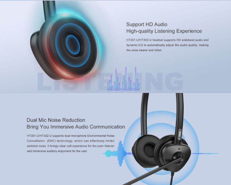 Fanvil HT301-U USB Mono Headset - OverThe Head Design, Suit For Small Office, Home Office (SOHO)... - Image 4