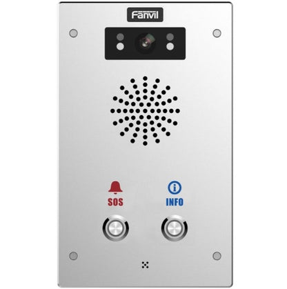 Fanvil I16SV02P Outdoor Video SIP Intercom Water  dust proof SIP Intercom IP65 (2 button), Built...