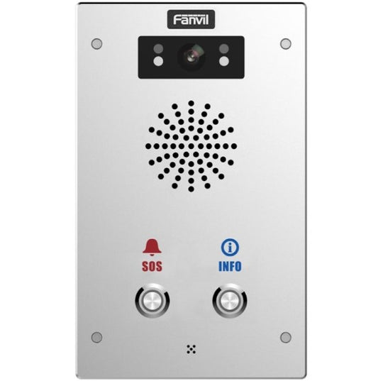 Fanvil I16SV02P Outdoor Video SIP Intercom Water  dust proof SIP Intercom IP65 (2 button), Built...