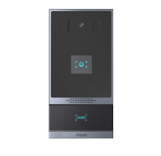 Fanvil i62 Outdoor Audio/Video Intercom, 2 SIP Lines, 1 DSS Key, PoE, IP66  IK07, RFID Reader , O...