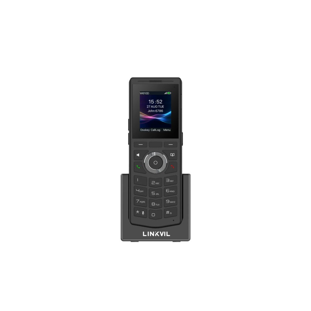 Fanvil Linkvil W610D Portable DECT Phone, built-in Bluetooth 5.0,  rechargeable 1900mAh battery,...