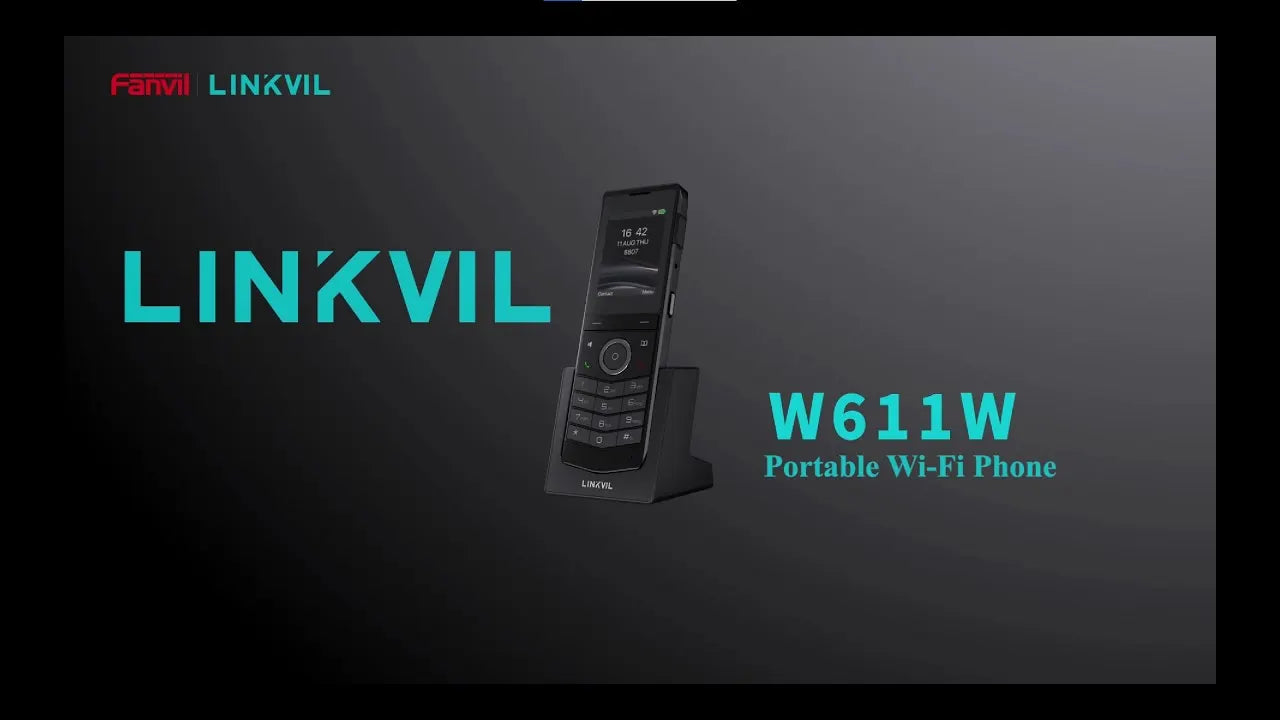 Fanvil Linkvil W611W Portable Wi-Fi Phone 2.4' Color Screen, Support Dual-band Wi-Fi, Up To 9 Hou... - Image 3