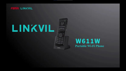 Fanvil Linkvil W611W Portable Wi-Fi Phone 2.4' Color Screen, Support Dual-band Wi-Fi, Up To 9 Hou... - Image 3