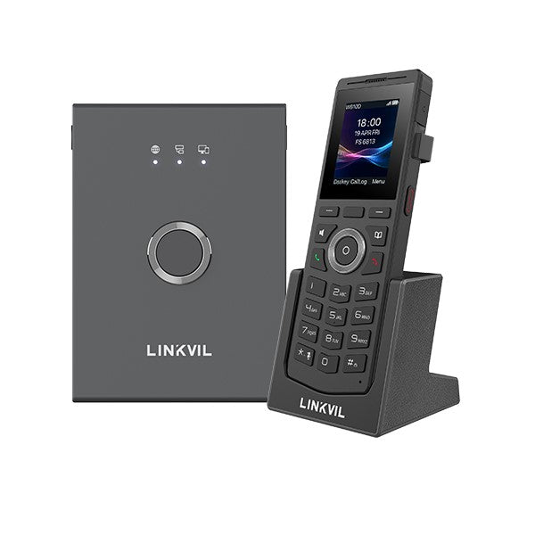 Fanvil Linkvil W710P DECT Phone System consisting of a base (W710D) and a handset (W610D), 2.0' 2...