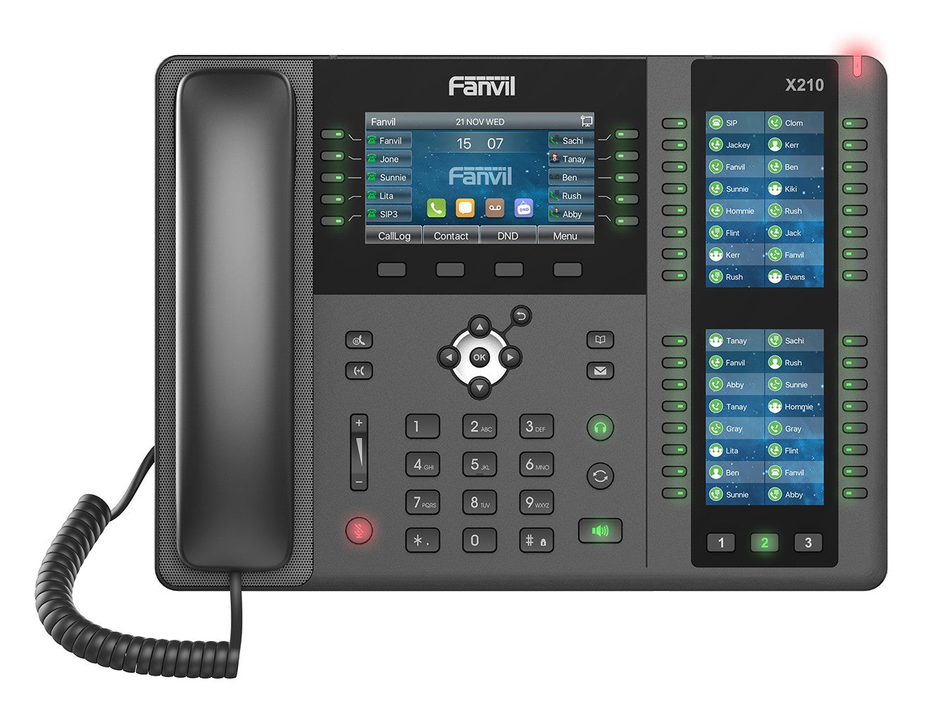 Fanvil X210 Enterprise IP Phone Qty/CTN: 10 PCS, 4.3' (Video) Colour Screen, 20 Lines, 106 x DSS...