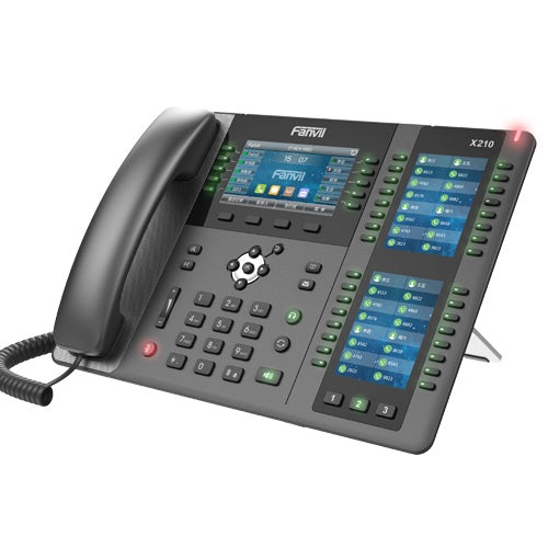 Fanvil X210 Enterprise IP Phone - 4.3' (Video) Colour Screen, 20 Lines, 106 x DSS Buttons, Dual G...