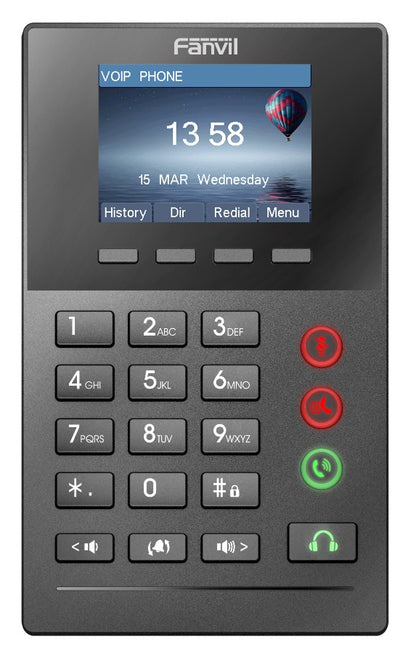 Fanvil X2P Call Center IP Phone - 2.4' Colour Screen, 2 Lines, No DSS Buttons, 2x RJ9 Headset Por... - Image 2