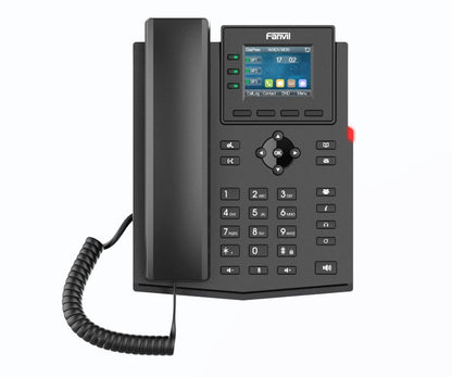 Fanvil X303W Enterprise IP Phone, 2.4-inch Color Screen, 4 SIP Lines, 6-party conferencing, HD au...