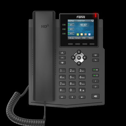 Fanvil X3U Pro Enterprise IP Phone - 2.8' Colour Screen, 3 Lines, No DSS Buttons, Dual Gigabit NI... - Image 2
