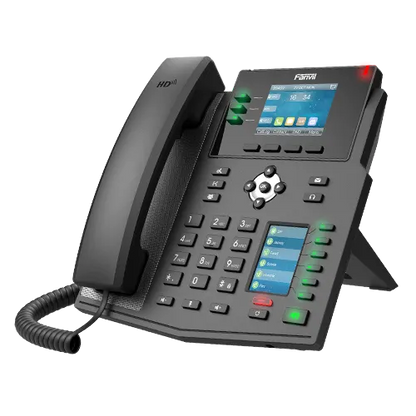 Fanvil X4U Enterprise IP Phone - 2.8' Colour Screen, 4 Lines, 30 x DSS Buttons, *SBC Ready, Dual...