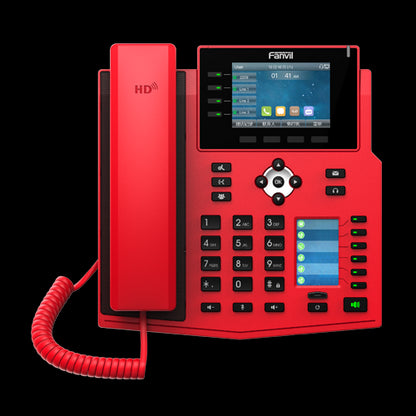 Fanvil X5U-RED High End Enterprise IP Phone - 3.5' Colour Screen, 16 Lines, 40 x DSS Buttons, Dua... - Image 2