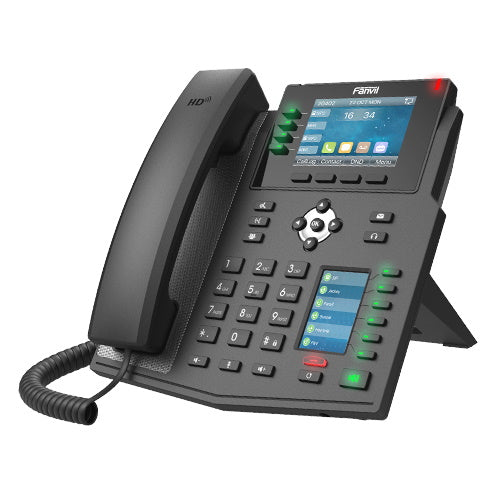 Fanvil X5U High End Enterprise IP Phone - 3.5' Colour Screen, 16 Lines, 40 x DSS Buttons, Dual Gi...