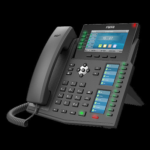 Fanvil X6U Enterprise IP Phone - 4.3' (Video) Colour Screen, 20 Lines, 60 x DSS Buttons, Dual Gig...