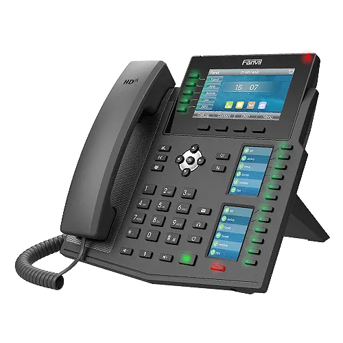 Fanvil X6U Enterprise IP Phone - 4.3' (Video) Colour Screen, 20 Lines, 60 x DSS Buttons, Dual Gig...