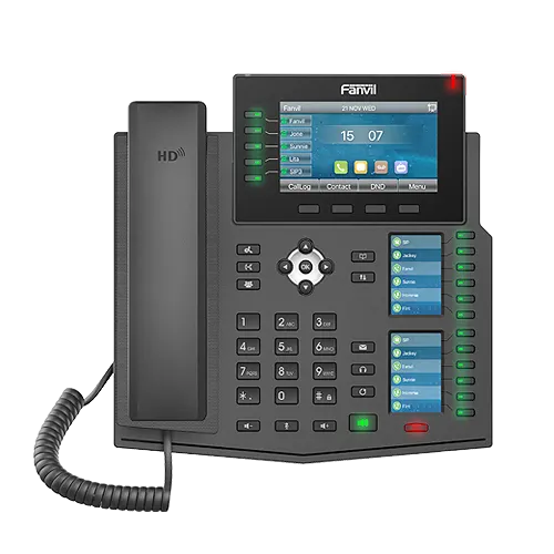 Fanvil X6U Enterprise IP Phone - 4.3' (Video) Colour Screen, 20 Lines, 60 x DSS Buttons, Dual Gig... - Image 2